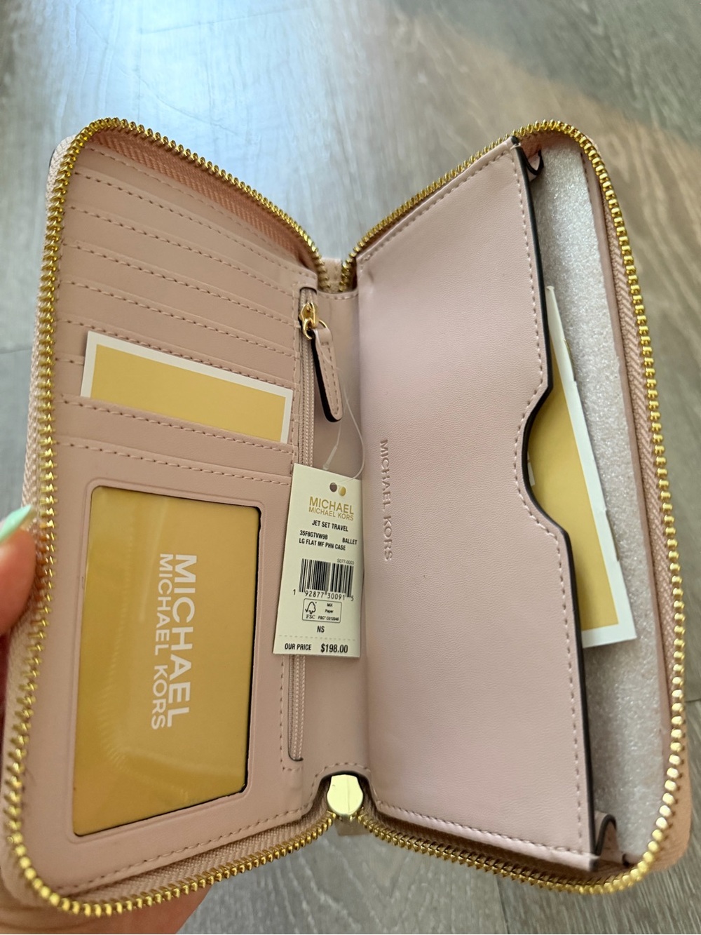 Michael Kors Jet Set Travel Large Wallet - Ballet - Picture 3 of 4